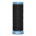 Нитки Gütermann Silk №100 100м Цвет 000 (черные) 