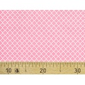Ткань Gütermann Summer Loft (розовый/белый сетчатый узор) 