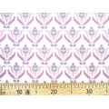 Ткань Gütermann Notting Hill (сиренево-розовый цветочный узор) 