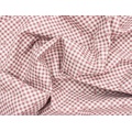 Ткань Gütermann Pemberley (розочки на клетчатом бордовом фоне) - Фото №1
