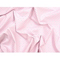 Ткань Gütermann Long Island (розовый/белые звездочки) - Фото №1