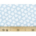Ткань Gütermann Notting Hill (голубой с белыми листочками) 