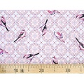 Ткань Gütermann Notting Hill (розовый узор/птицы) 