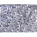 Ткань Gütermann Long Island (синий/белые цветы) - Фото №1