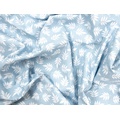 Ткань Gütermann Notting Hill (голубой с белыми листочками) - Фото №1