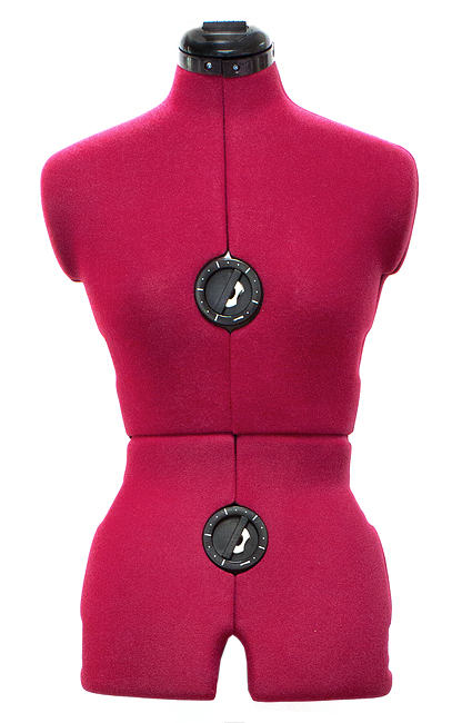 Регулируемый женский манекен Adjustoform Tailormade "A" (S) красный, размер 42-52 