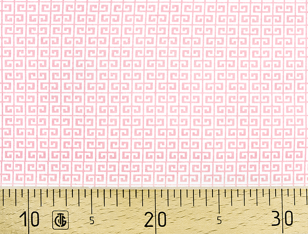 Ткань Gütermann Summer Loft (светло-розовый/белый геометрический узор) 