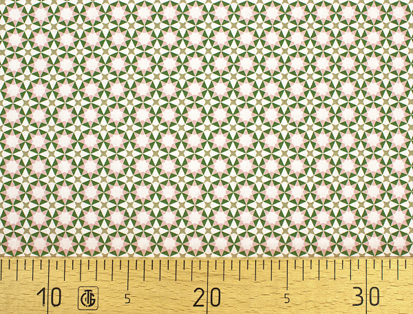 Ткань Gütermann Marrakesch (мелкая розово-зеленая мозаика) 