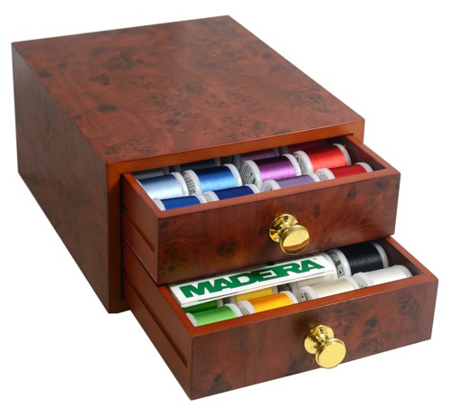 Подарочный набор вышивальних ниток Madeira Rayon 48 катушек Rayon равномерной окраски по 200м в шкатулке