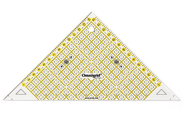 Линейка для пэчворка, треугольник 1/2 квадрата 