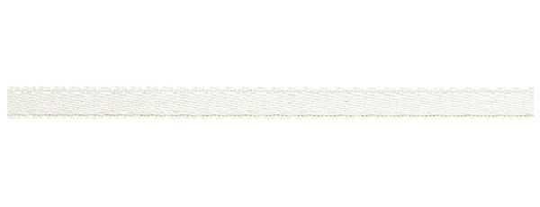 Атласная лента  (6мм), белый 